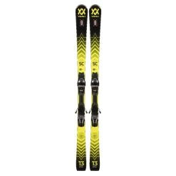 2023 Volkl Racetiger SC Black Skis W/ VMotion 12 GW Bindings