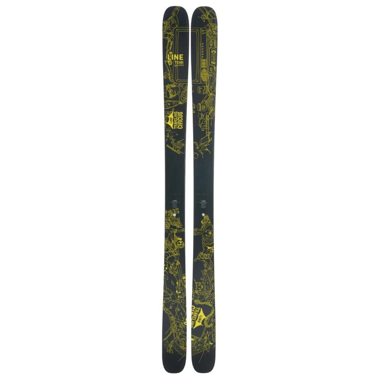 2024 Line Travelling Circus 101 Adult Skis 3 2024 Line Travelling Circus 101 Adult Skis